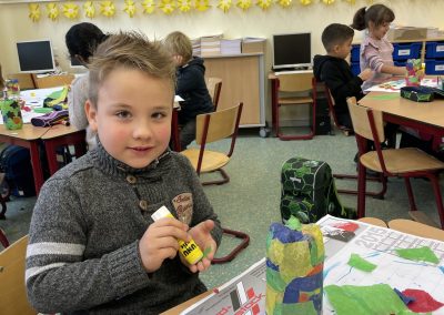 Laternenbasteln in der Elefantenklasse